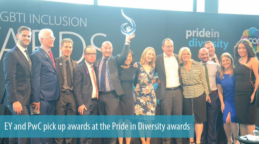 EY and PwC pick up awards at the Pride in Diversity awards
