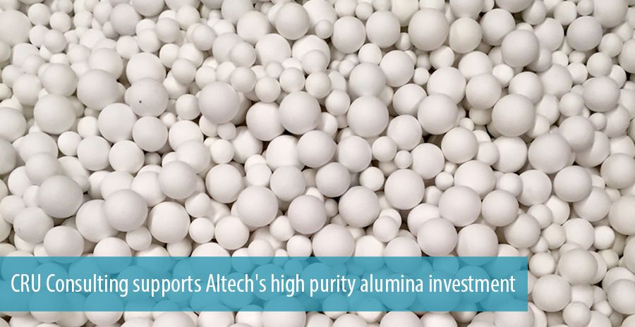 CRU Consulting supports Altech's high purity alumina investment