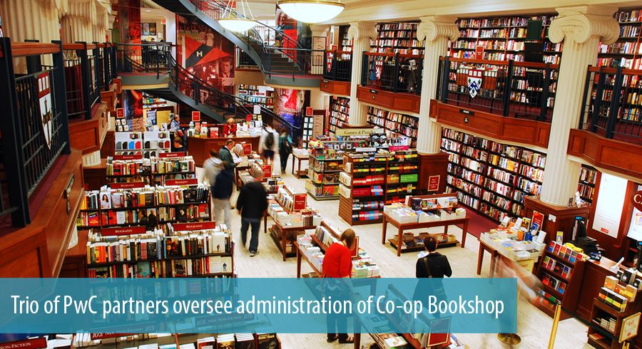 Trio of PwC partners oversee administration of Co-op Bookshop