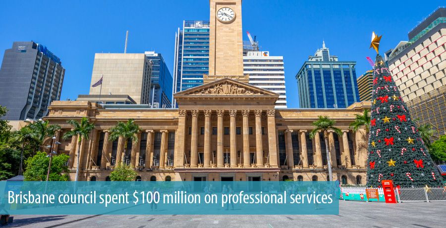 Brisbane council spent $100 million on professional services