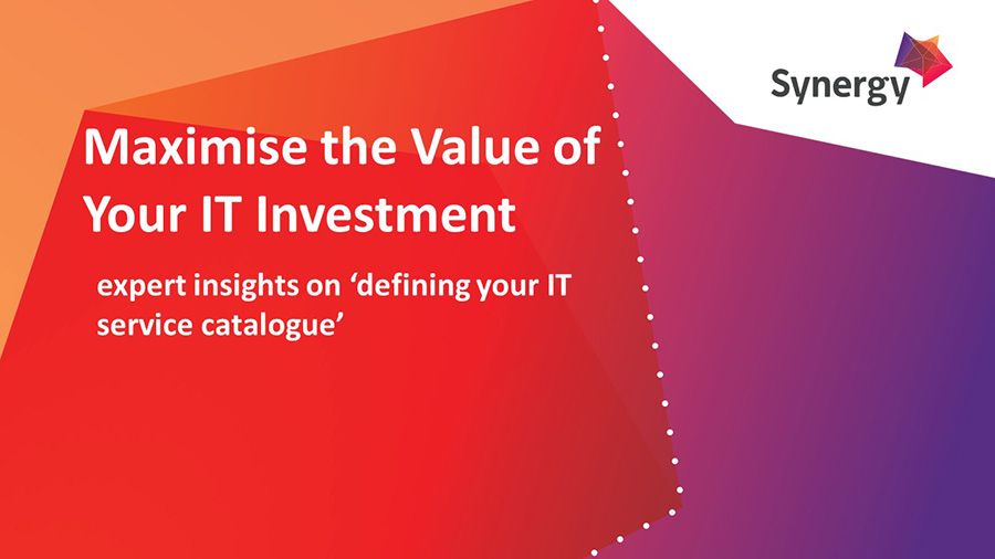 Define your IT service catalogue Define your IT service catalogue