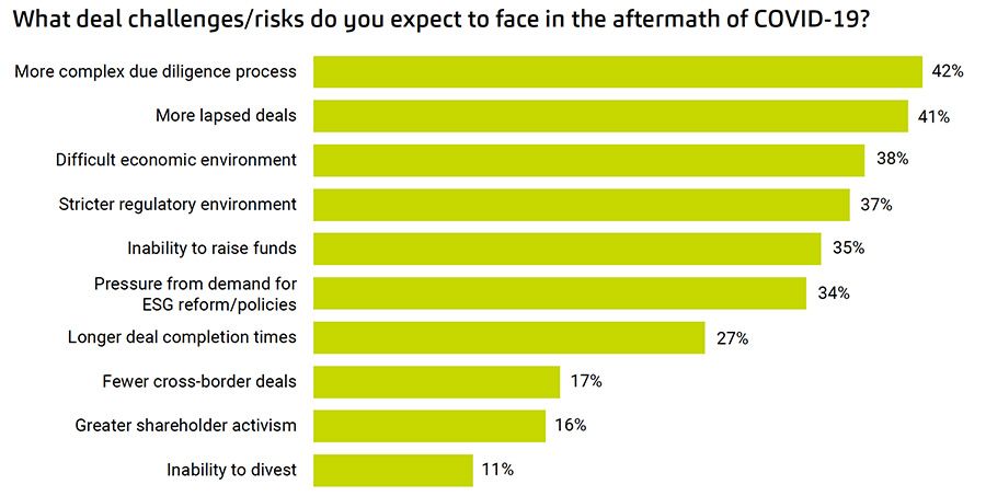 What deal challenges/risks do you expect to face in the aftermath of COVID-19?