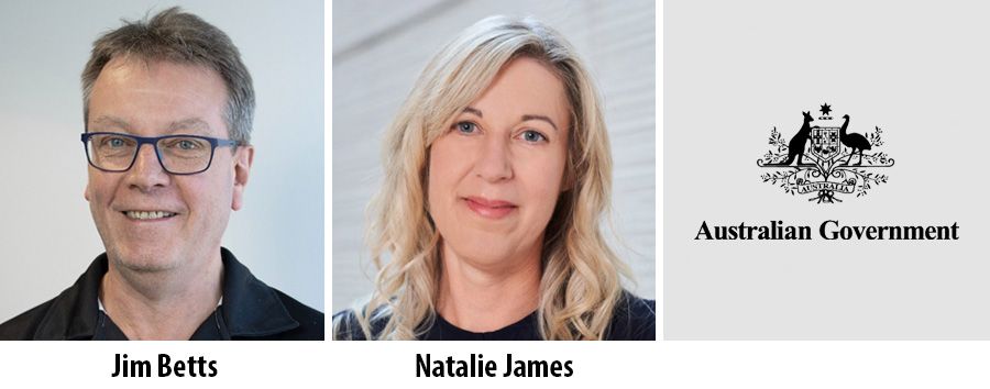 Jim Betts and Natalie James appointed as departmental secretary