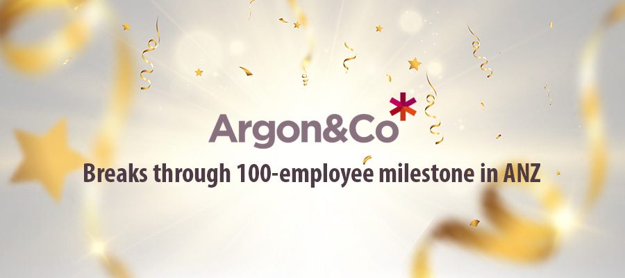 Fast-growing Argon & Co reaches 100 professionals in ANZ