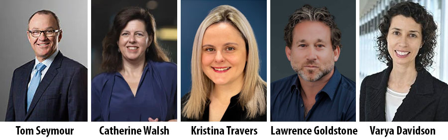 Tom Seymour, Catherine Walsh, Kristina Travers, Lawrence Goldstone, Varya Davidson