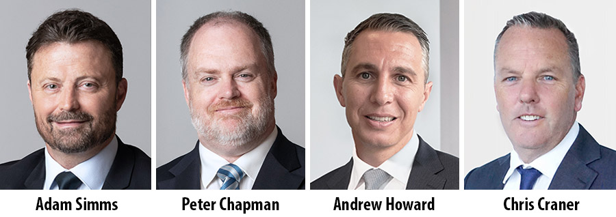Adam Simms, Peter Chapman, Andrew Howard, Chris Craner - KordaMentha