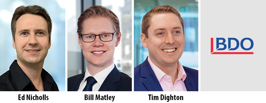 Ed Nicholls, Bill Matley, Tim Dighton - BDO