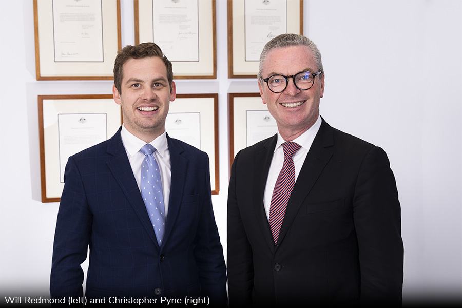 Will Redmond and Christopher Pyne