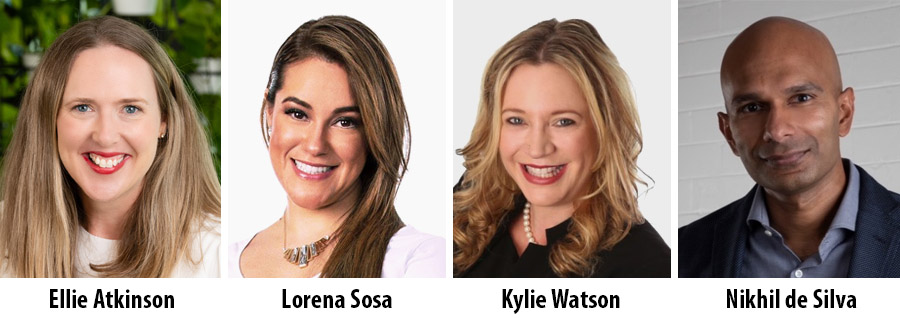 Ellie Atkinson, Lorena Sosa, Kylie Watson and Nikhil de Silva