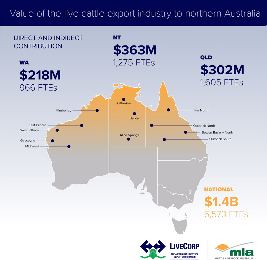 Australian live cattle export market worth $1.4 billion