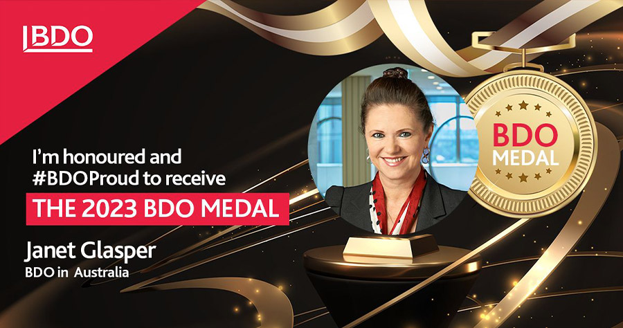 BDO Australia CMO Janet Glasper wins international firm award BDO Australia CMO Janet Glasper wins international firm award