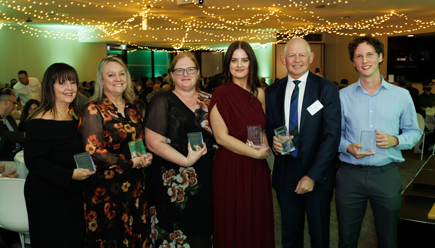  Ian Stone and the other recipients of Nexia’s annual staff awards