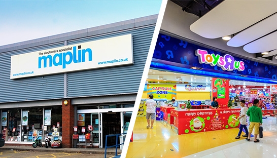 Moorfields and PwC appointed administrators, as Toys R Us and Maplin collapse
