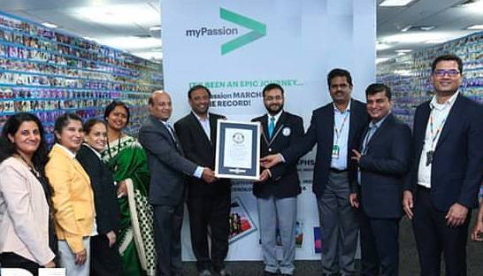 Accenture enters the Guinness World Records for Longest line of photographs 