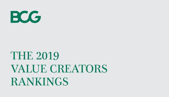 Asian firms dominate BCG's annual large-cap value creator's list