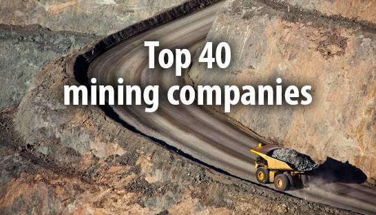 The 40 largest mining companies in the world