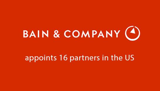Bain & Company appoints 16 new partners in the US