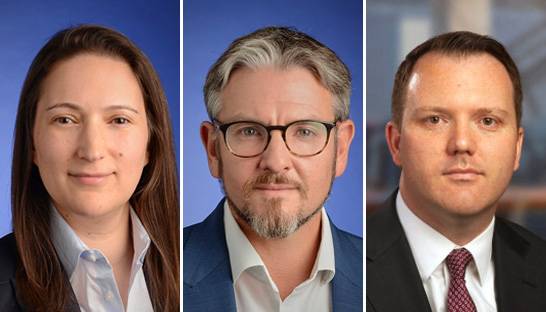 Candice Nichol, Justin LaHood and Mike Bolan partner at KPMG