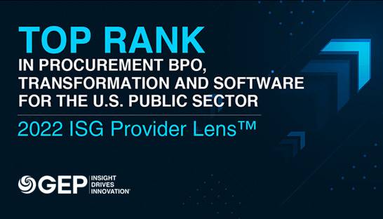 ISG names GEP a leader in US public sector procurement BPO