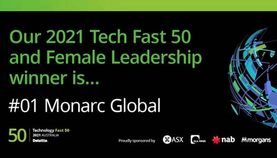 Monarc Global is Australia’s fastest-growing tech company