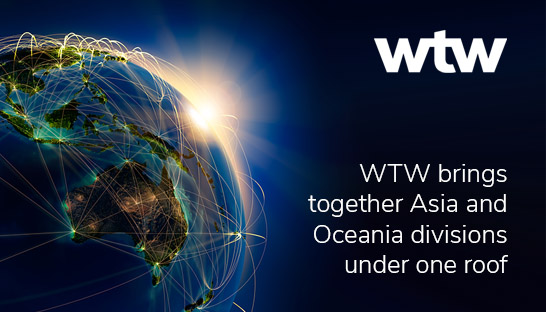 WTW brings together Asia and Oceania divisions under one roof