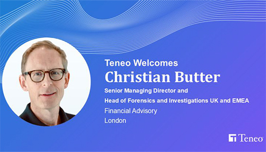 Christian Butter joins Teneo as senior managing director