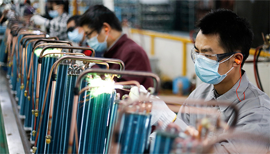 Chinese factories increased purchasing in September while North America cooled