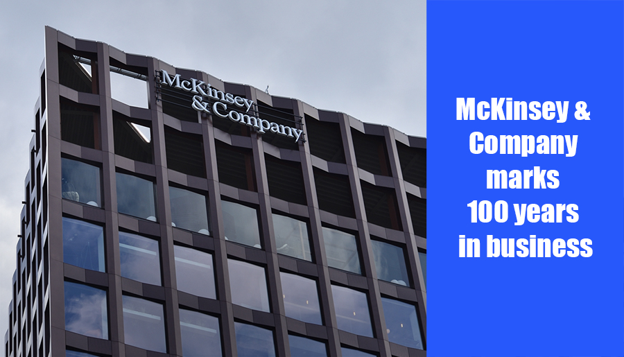 Global management consulting firm McKinsey & Company marks 100 years