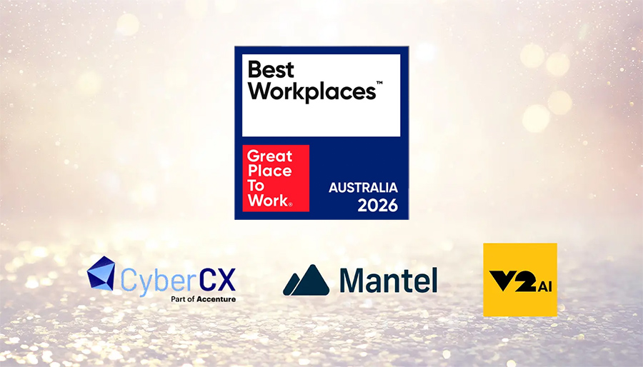 CyberCX, Mantel and V2 AI named in top five of Australia’s Best Workplaces list